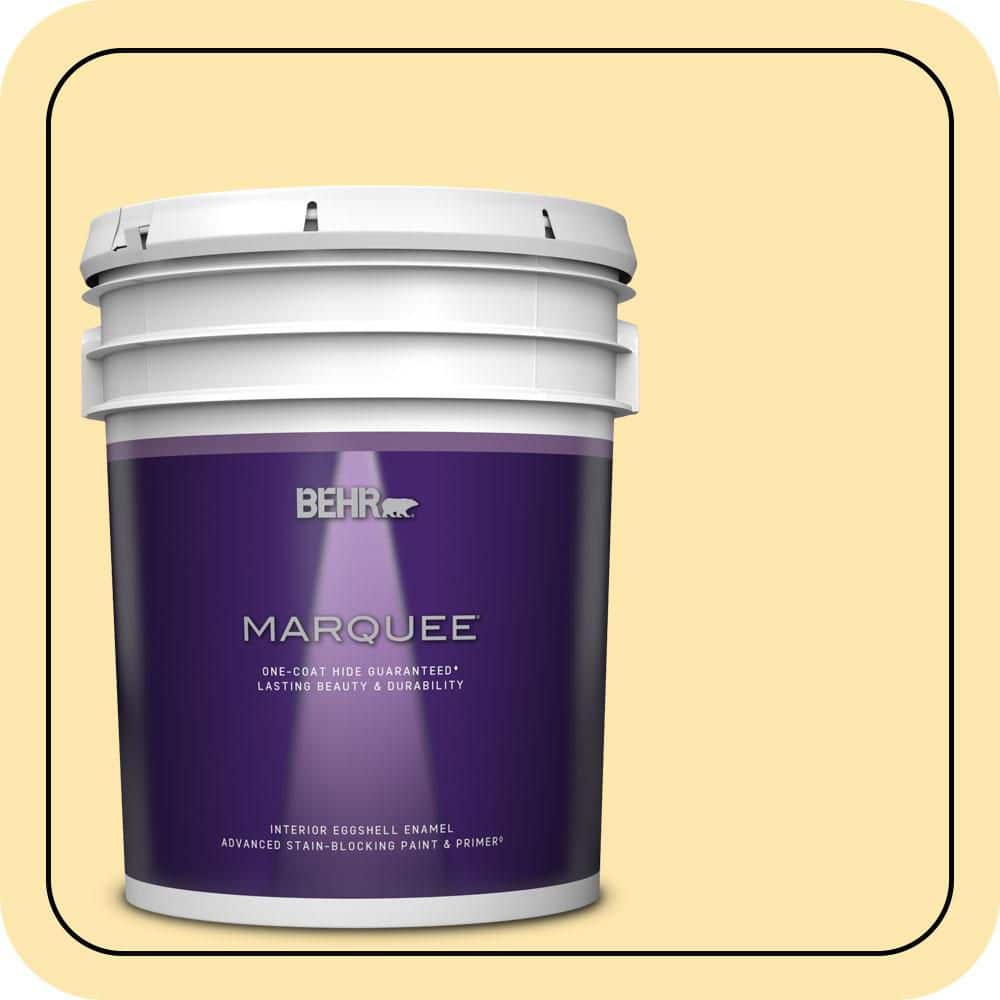 BEHR MARQUEE 5 gal. #P280-2 Gold Thread Eggshell Enamel Interior Paint & Primer