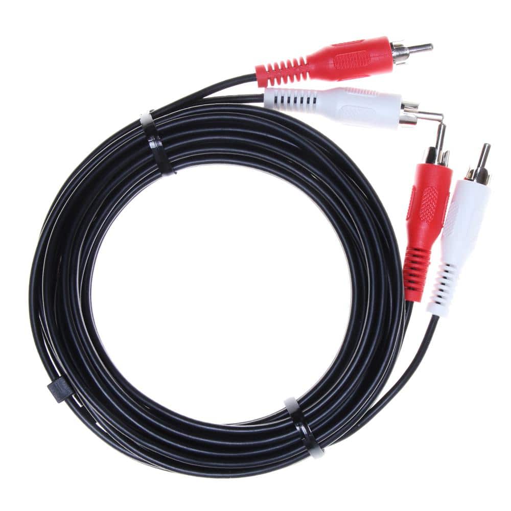 Commercial Electric 15 ft. Audio Cable with RCA Plugs