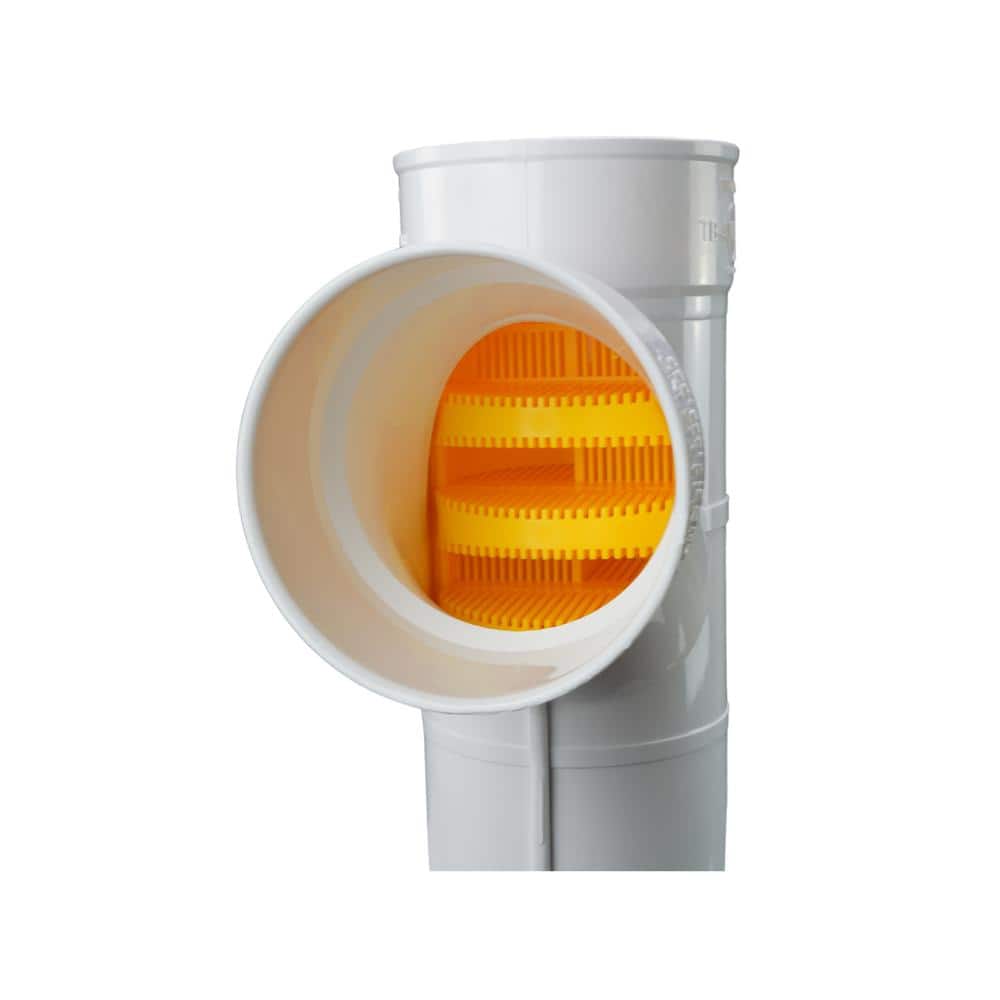 Tuf-Tite 4 in. Septic Tank Sanitary Inlet/Outlet Tee Baffle w/Effluent Filter Combo