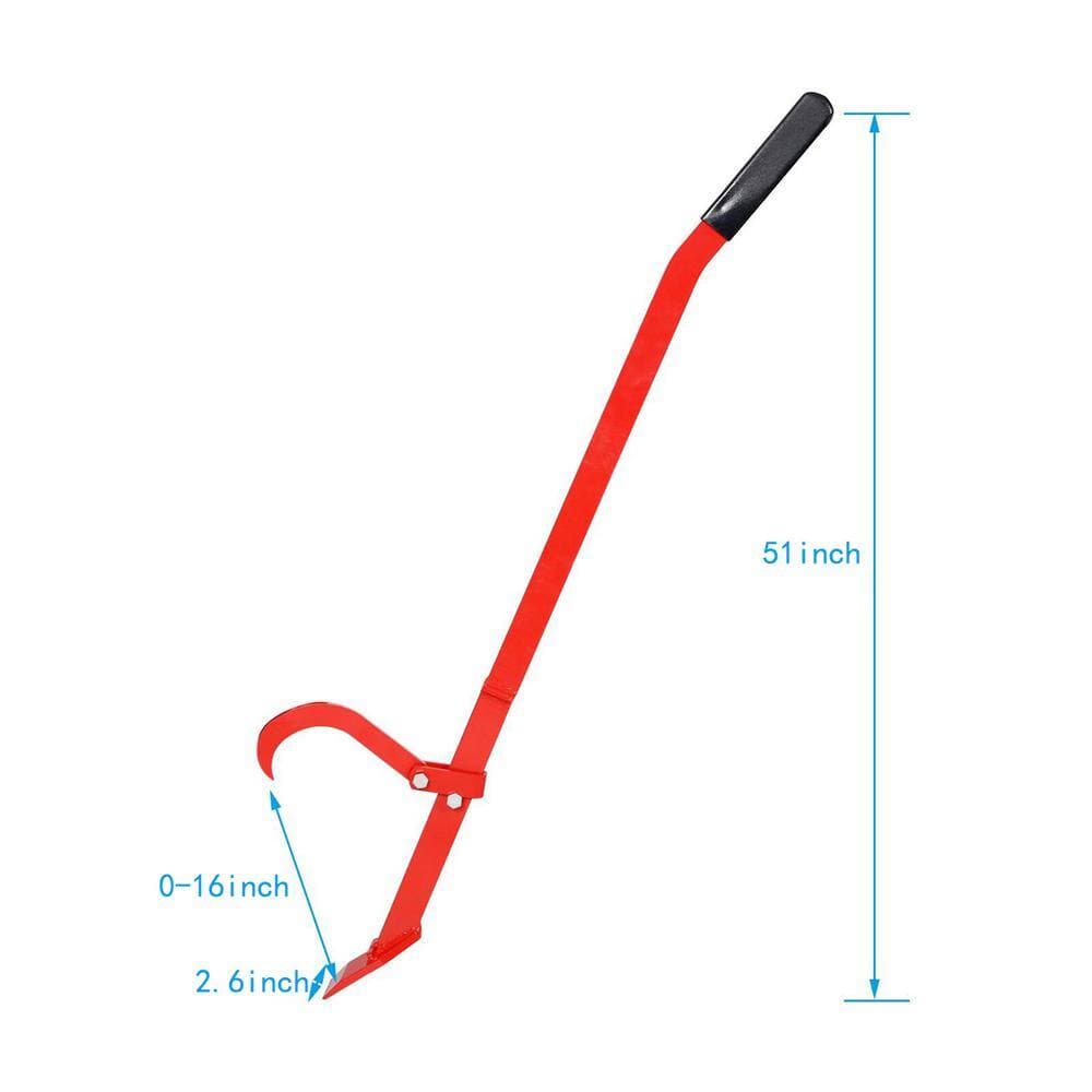 Amucolo 51 in. Red Steel Heavy-Duty Tree Felling Lever (2)