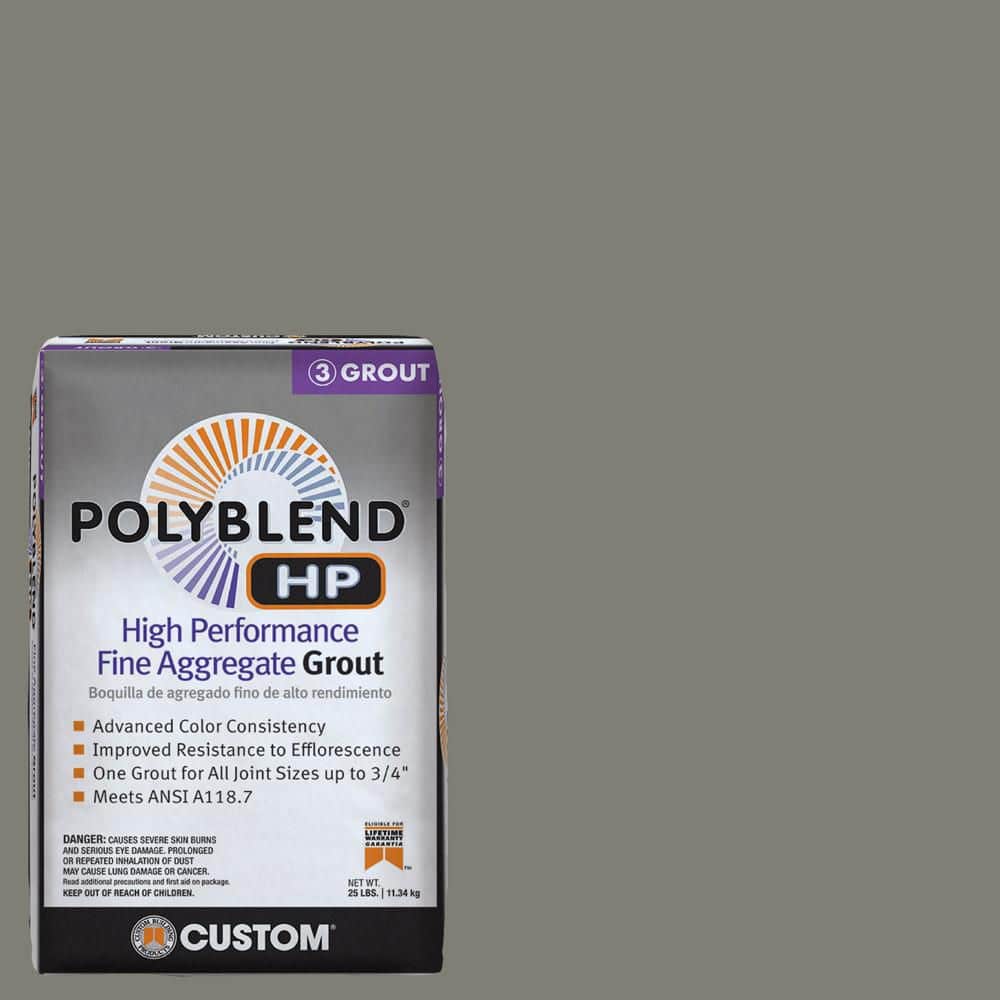 Custom Building Products Polyblend HP #09 Natural Gray 25lb High Performance Fine Aggregate Grout (2)