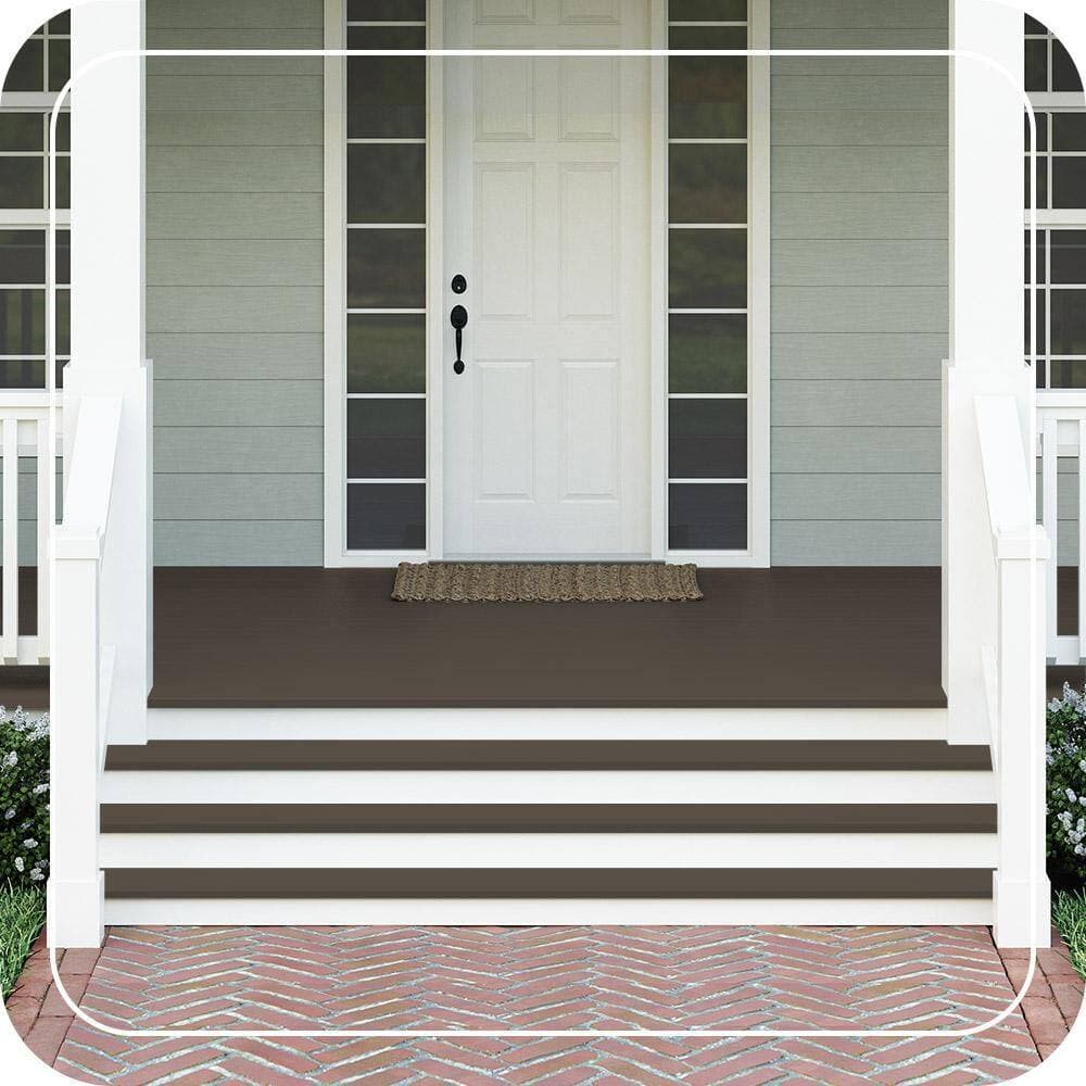 BEHR PREMIUM 1 gal. #N360-7 Potting Soil Textured Low-Lustre Enamel Interior/Exterior Porch and Patio Anti-Slip Floor Paint (3)