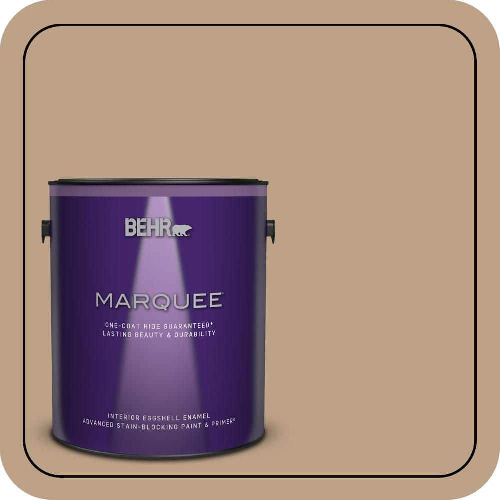 BEHR MARQUEE 1 gal. #PPU4-05 Basketry One-Coat Hide Eggshell Enamel Interior Paint & Primer (1)