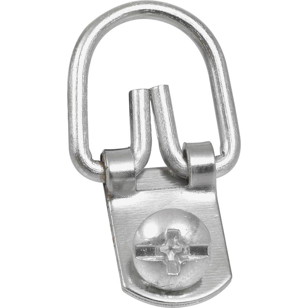 OOK Small 1-Hole Zinc-Plated Steel D-Ring Hangers Value Pack (14-Piece)