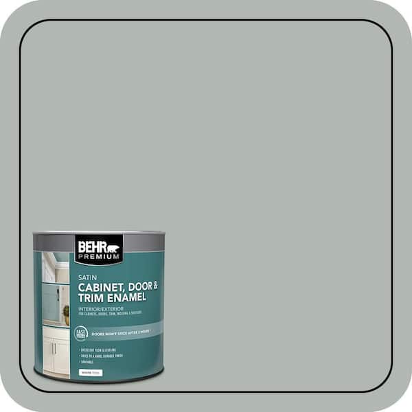 BEHR PREMIUM 1 qt. #PPU12-14 Verdigris Satin Enamel Interior/Exterior Cabinet, Door & Trim Paint (2)