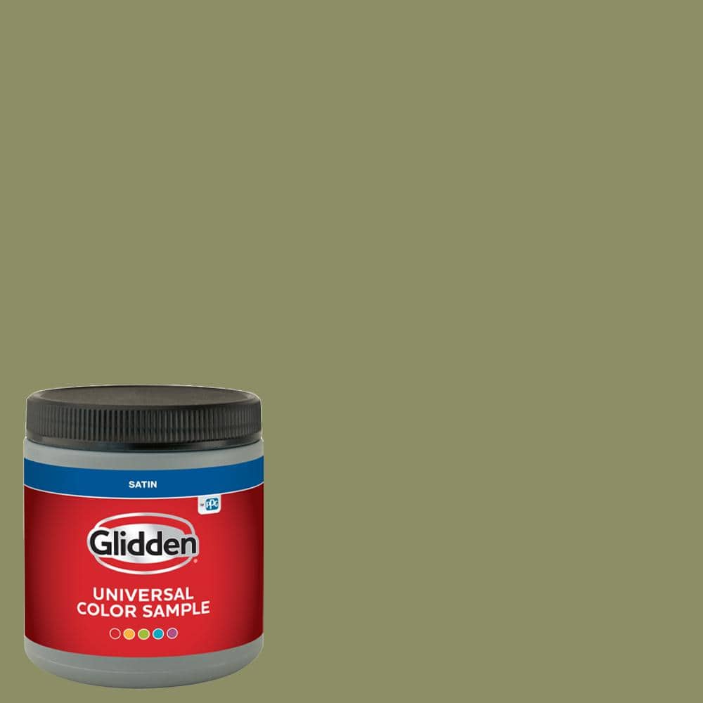 Glidden 8 oz. PPG1115-6 Paid In Full Satin Interior Paint Sample (1)