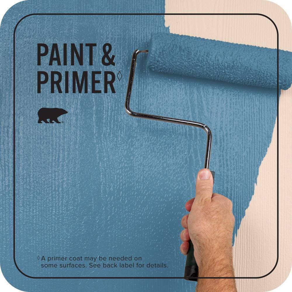 BEHR PREMIUM PLUS 1 gal. #M500-4 Hemisphere Flat Exterior Paint & Primer (2)