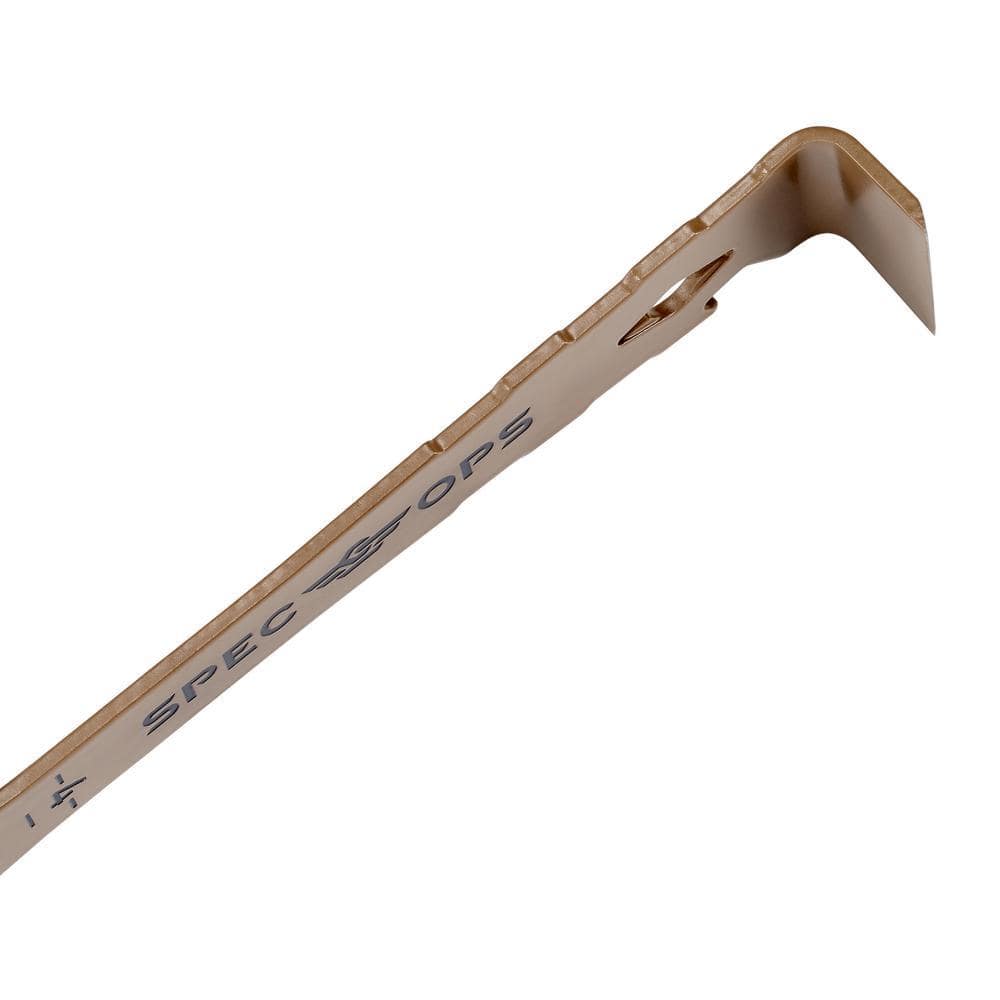 SPEC OPS 9.5 in. Trim Bar, High Carbon Spring Steel, Built In Ruler, Beveled Edges, Nail Puller, 2 Pack (2)