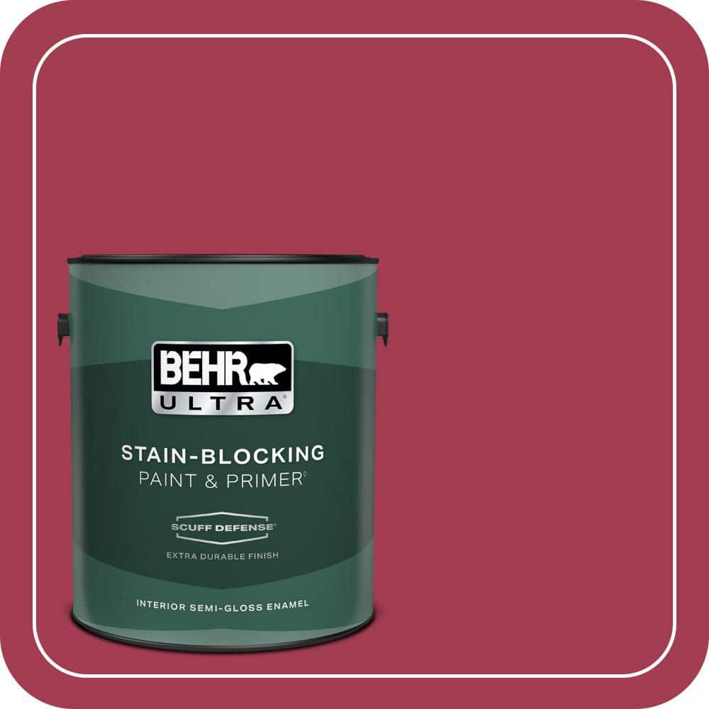 BEHR ULTRA 1 gal. #S-G-120 Strawberry Daiquiri Extra Durable Semi-Gloss Enamel Interior Paint & Primer