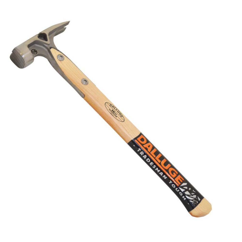 Dalluge 16 oz. Titanium Milled Face Framing Hammer with 15.5 in. Hardwood Handle
