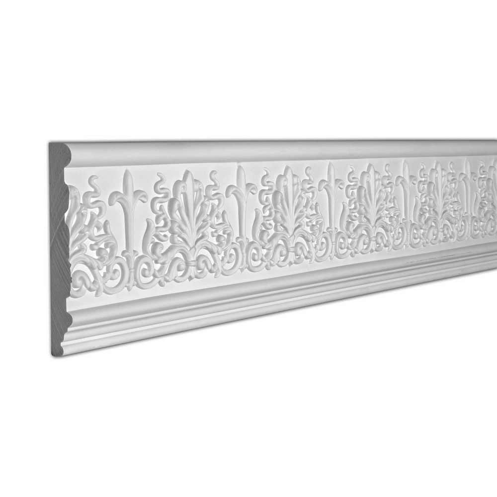 American Pro Decor 1 in. x 7-1/16 in. x 96 in. Decorative Leaves Polyurethane Frieze Moulding Pro Pack 16 LF (2-Pack) (1)