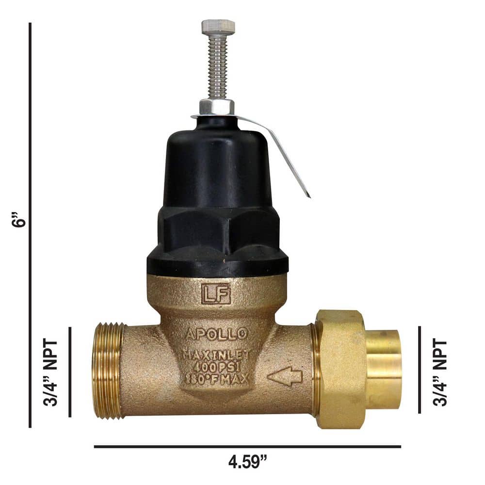 Apollo 3/4 in. x 3/4 in. Lead Free Bronze FNPT Pressure Reducing Valve (4)