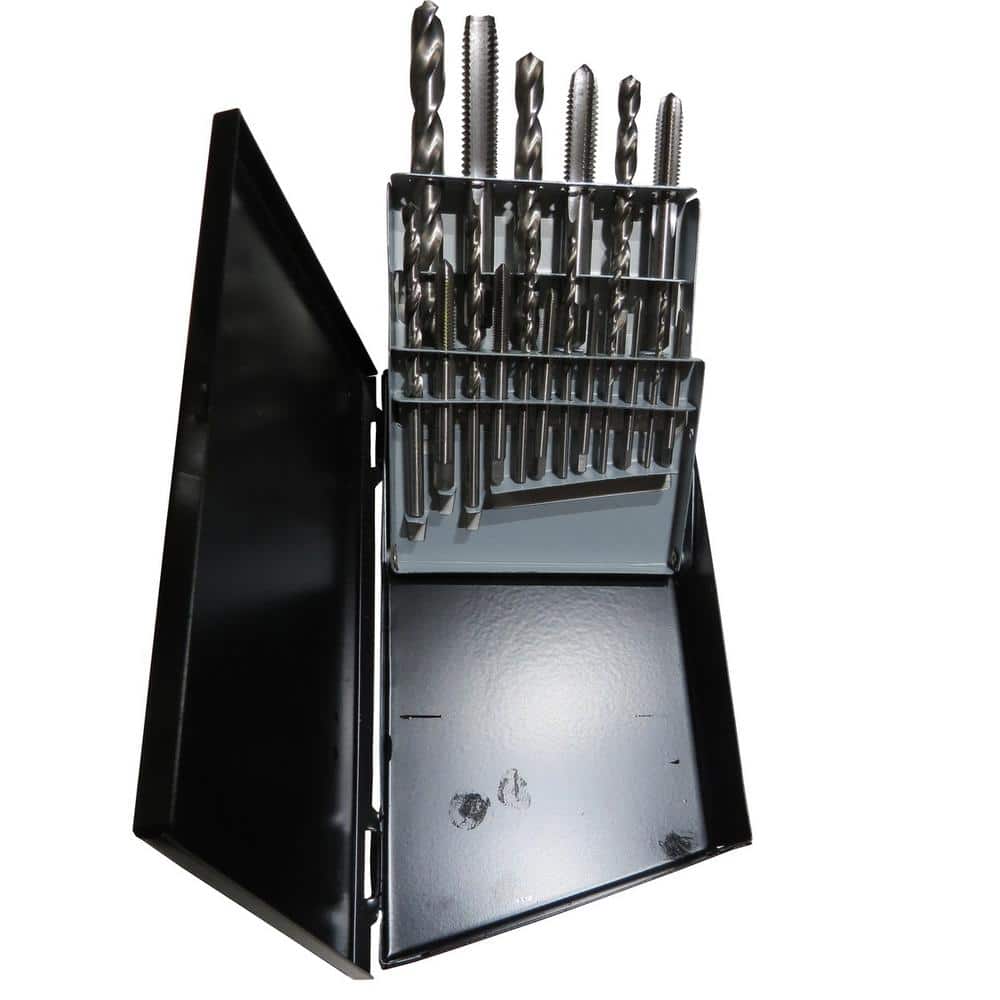 Drill America High Speed Steel Metric Tap and Drill Bit Set in Metal Case (18-Piece) (1)