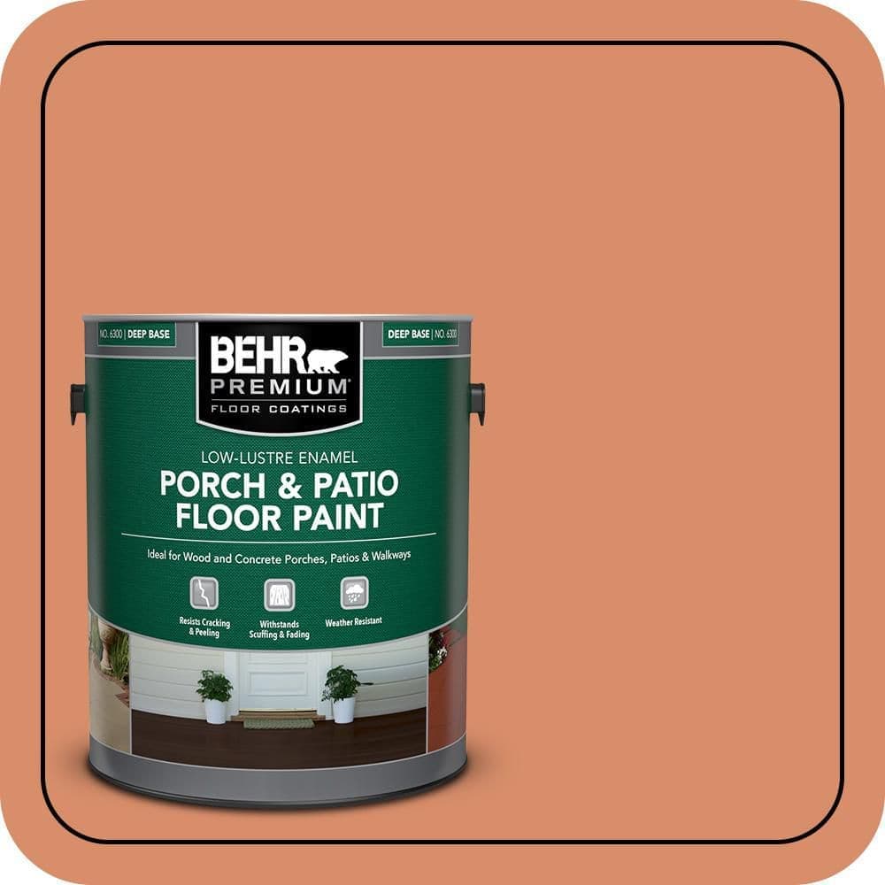 BEHR PREMIUM 1 gal. #MQ4-38 Balcony Sunset Low-Lustre Enamel Interior/Exterior Porch and Patio Floor Paint