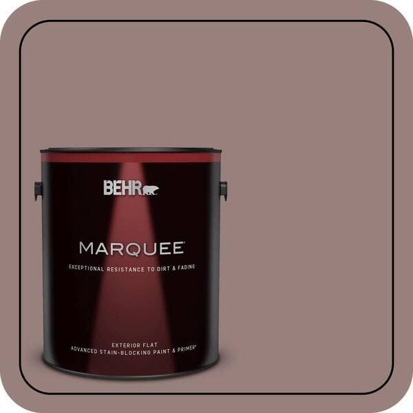 BEHR MARQUEE 1 gal. #N130-5 Mystere Flat Exterior Paint & Primer (2)