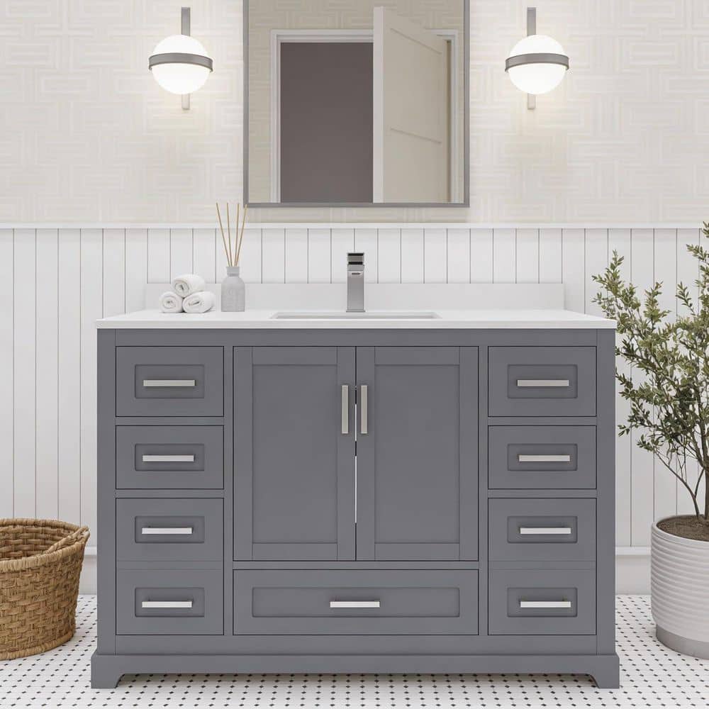 AYNA DECORS Maya Bath Vanity Cabinet without Top Assembled