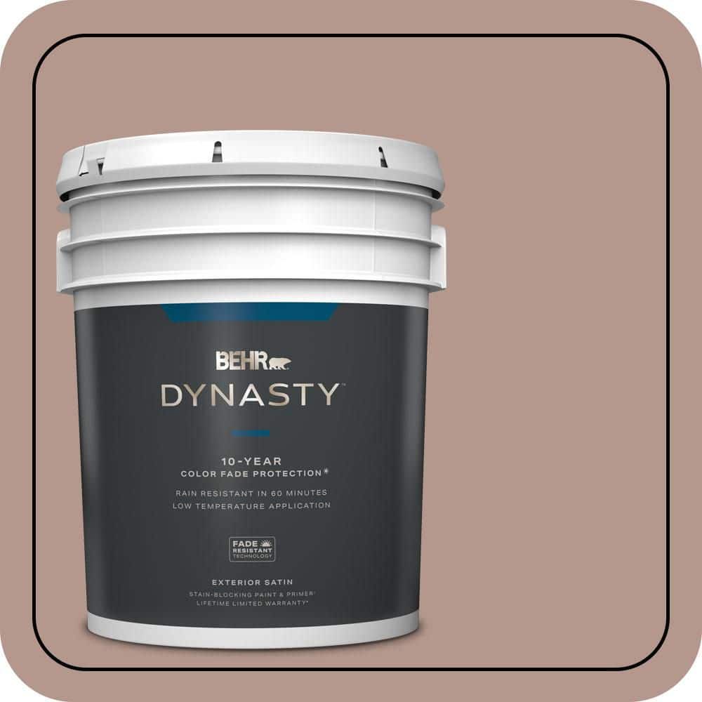 BEHR DYNASTY 5 gal. #N160-4 Sonora Rose Satin Enamel Exterior Stain-Blocking Paint & Primer