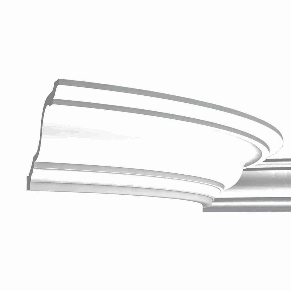 ORAC DECOR 7-3/4 in. x 5-7/8 in. x 78-3/4 in. Primed White Plain Polyurethane Crown Molding (1)