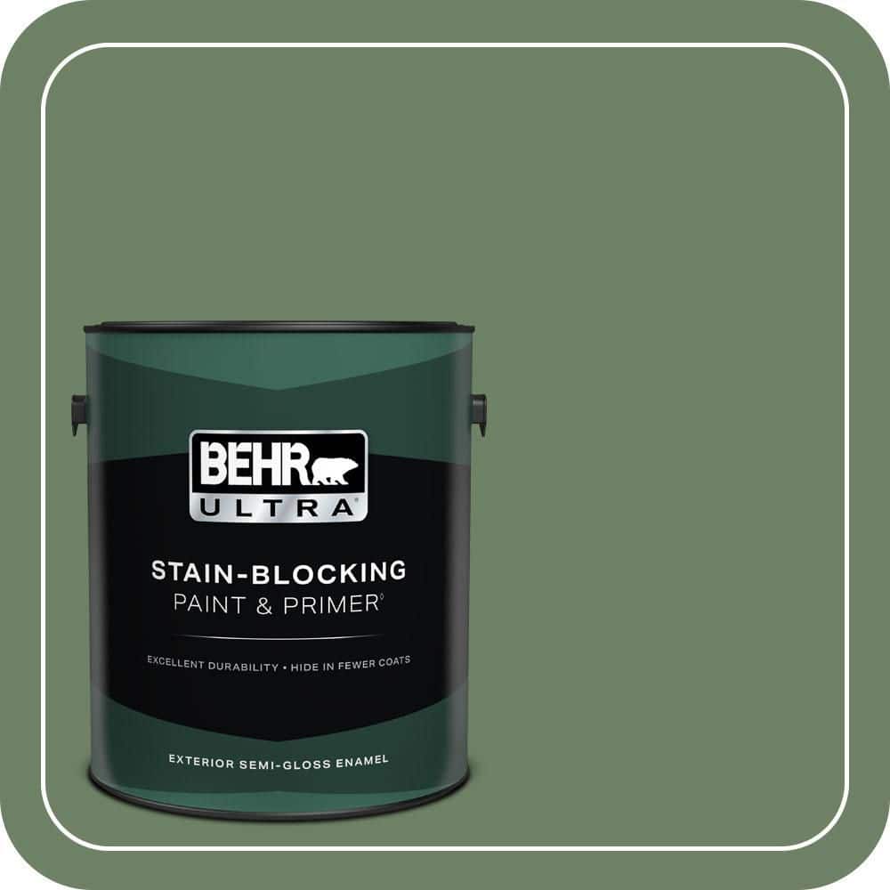 BEHR ULTRA 1 gal. #S390-6 Cliffside Park Semi-Gloss Enamel Exterior Paint & Primer