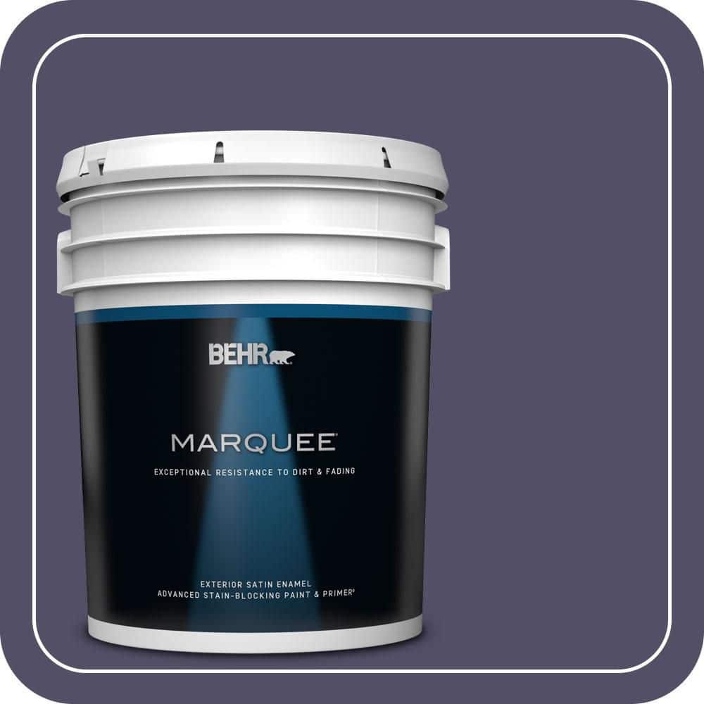 BEHR MARQUEE 5 gal. #PPU16-19 Mardi Gras Satin Enamel Exterior Paint & Primer