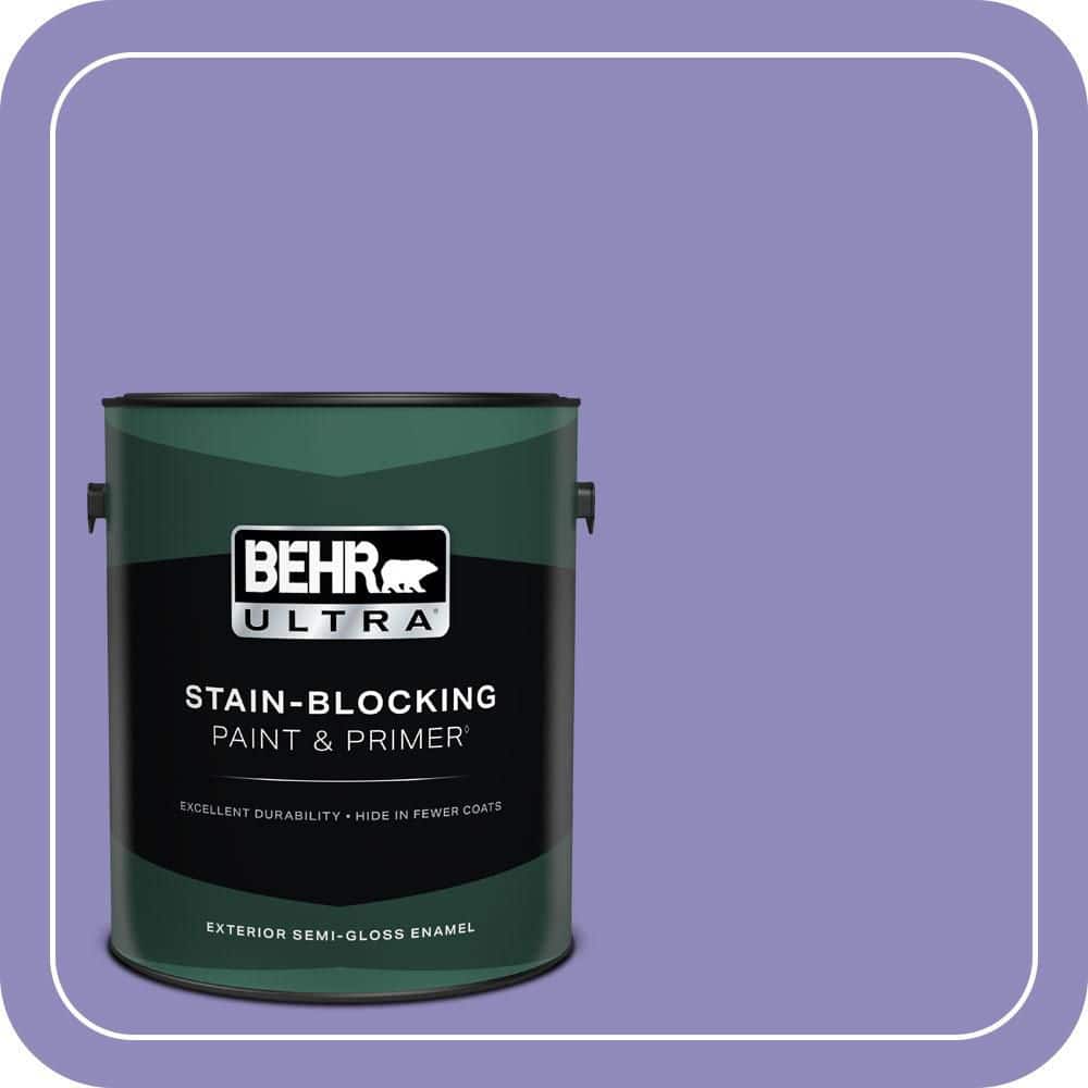 BEHR ULTRA 1 gal. #630B-6 Butterfly Garden Semi-Gloss Enamel Exterior Paint & Primer