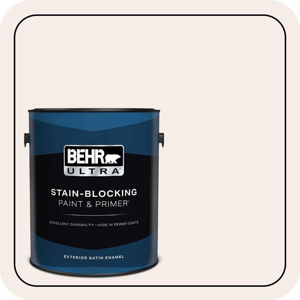 BEHR ULTRA 1 gal. #PWN-26 Icing Rose Satin Enamel Exterior Paint & Primer