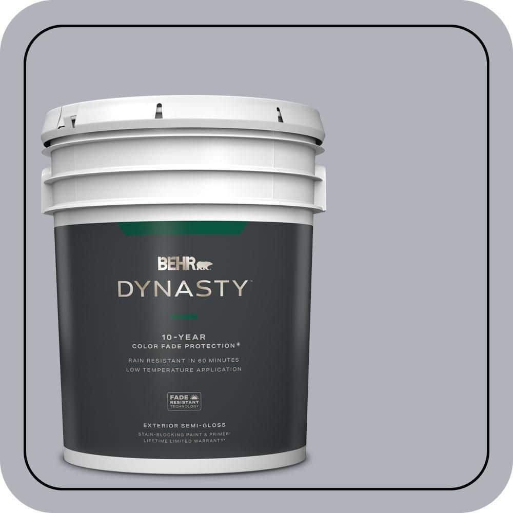 BEHR DYNASTY 5 gal. #N540-3 Vanity Semi-Gloss Exterior Stain-Blocking Paint & Primer