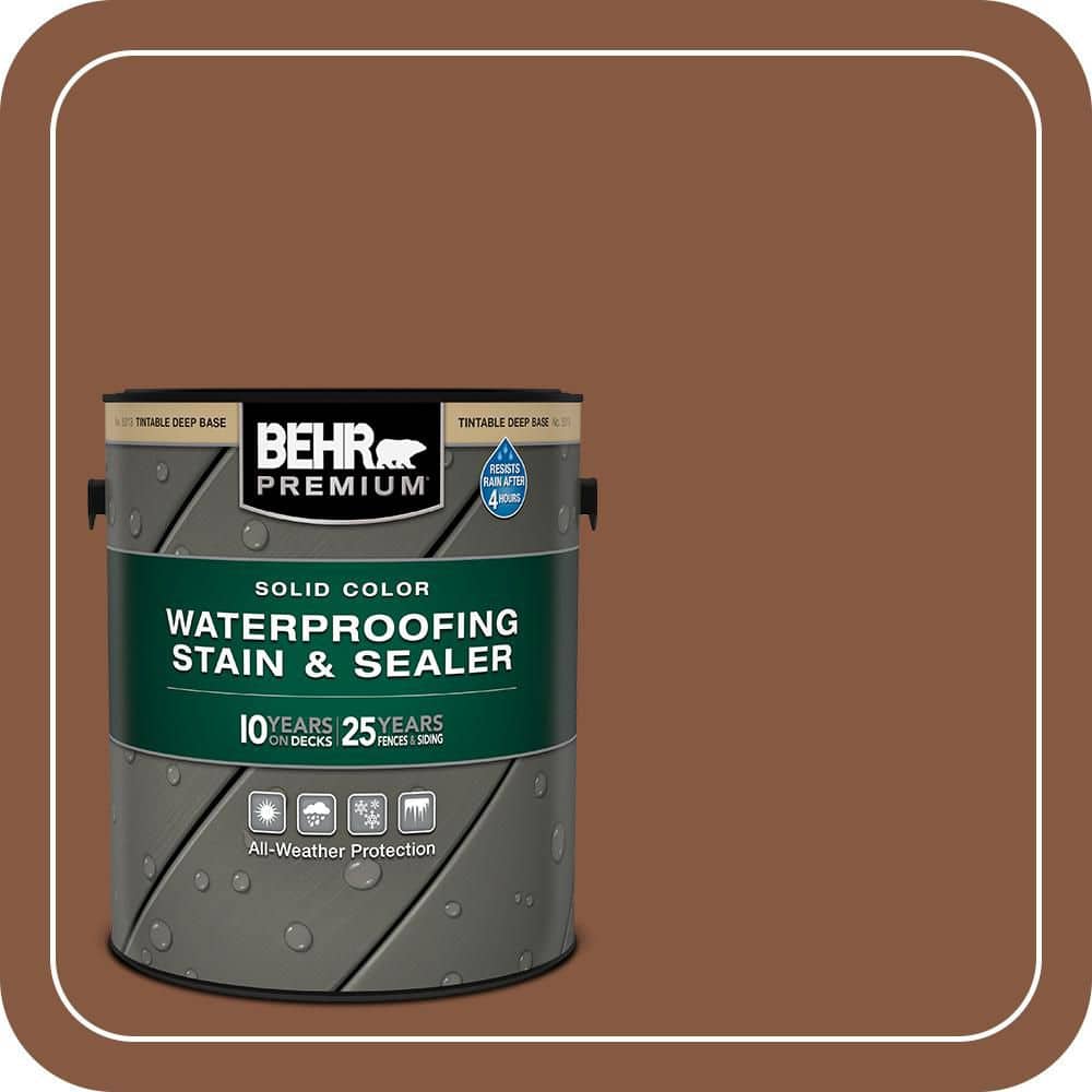 BEHR PREMIUM 1 gal. #SC-116 Woodbridge Solid Color Waterproofing Exterior Wood Stain and Sealer