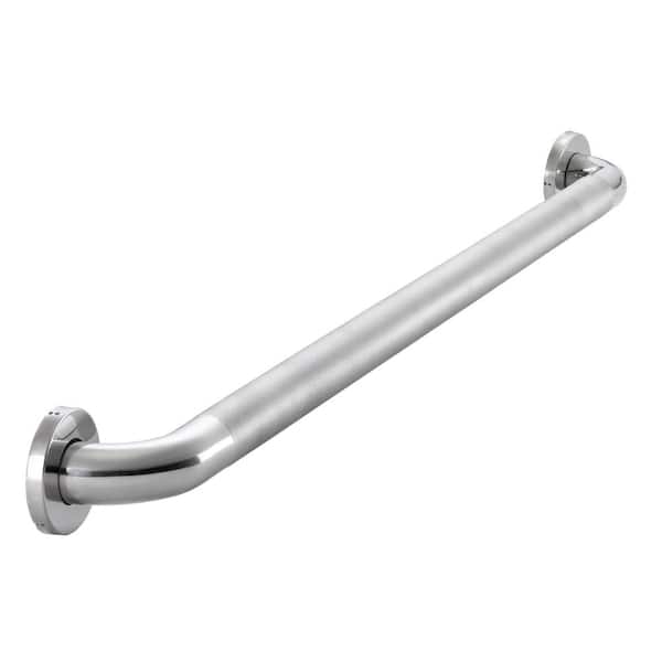 Glacier Bay 36 in. x 1-1/2 in. Concealed Peened ADA Compliant Grab Bar in Polished Stainless Steel