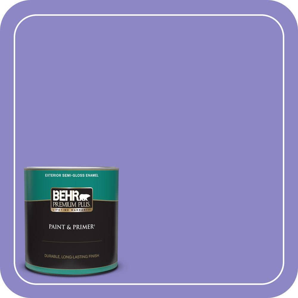 BEHR PREMIUM PLUS 1 qt. #MQ4-29 Brocade Semi-Gloss Enamel Exterior Paint & Primer