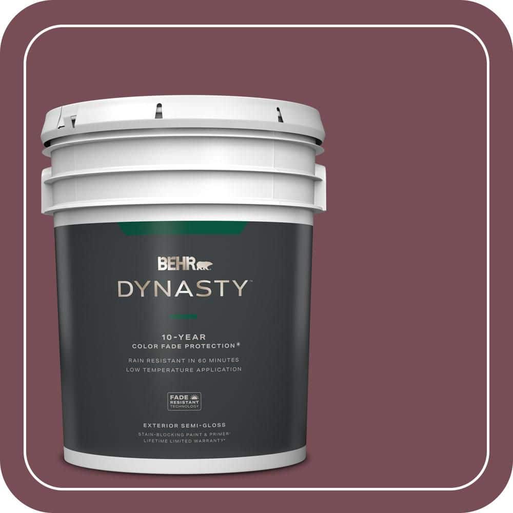 BEHR DYNASTY 5 gal. #MQ1-01 Rule Breaker Semi-Gloss Exterior Stain-Blocking Paint & Primer