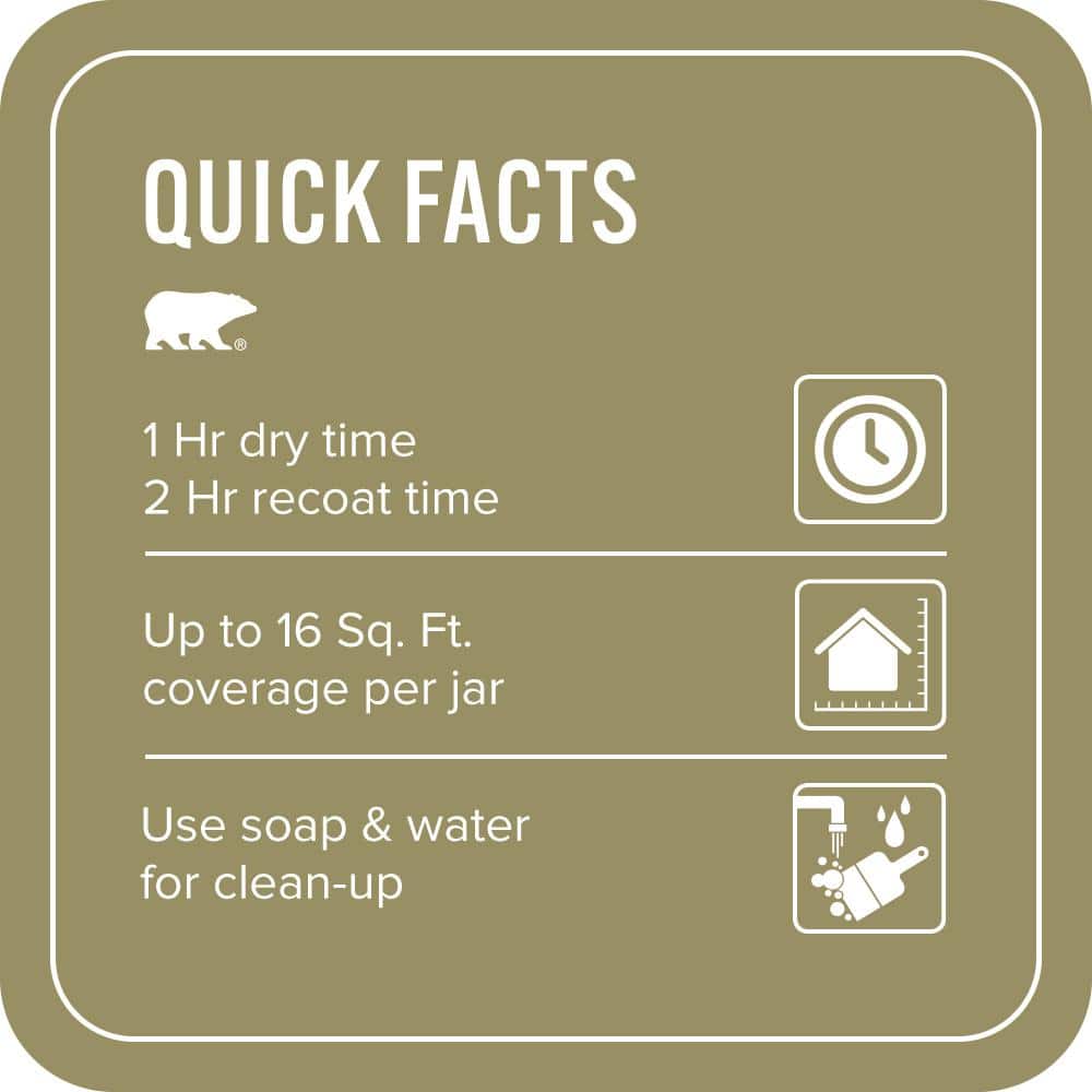 BEHR PREMIUM PLUS #390F-6 Tate Olive Enamel & Primer Color Sample (3)