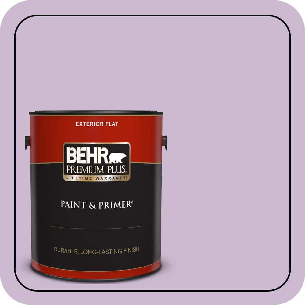 BEHR PREMIUM PLUS 1 gal. #660C-3 Sweet Petal Flat Exterior Paint & Primer
