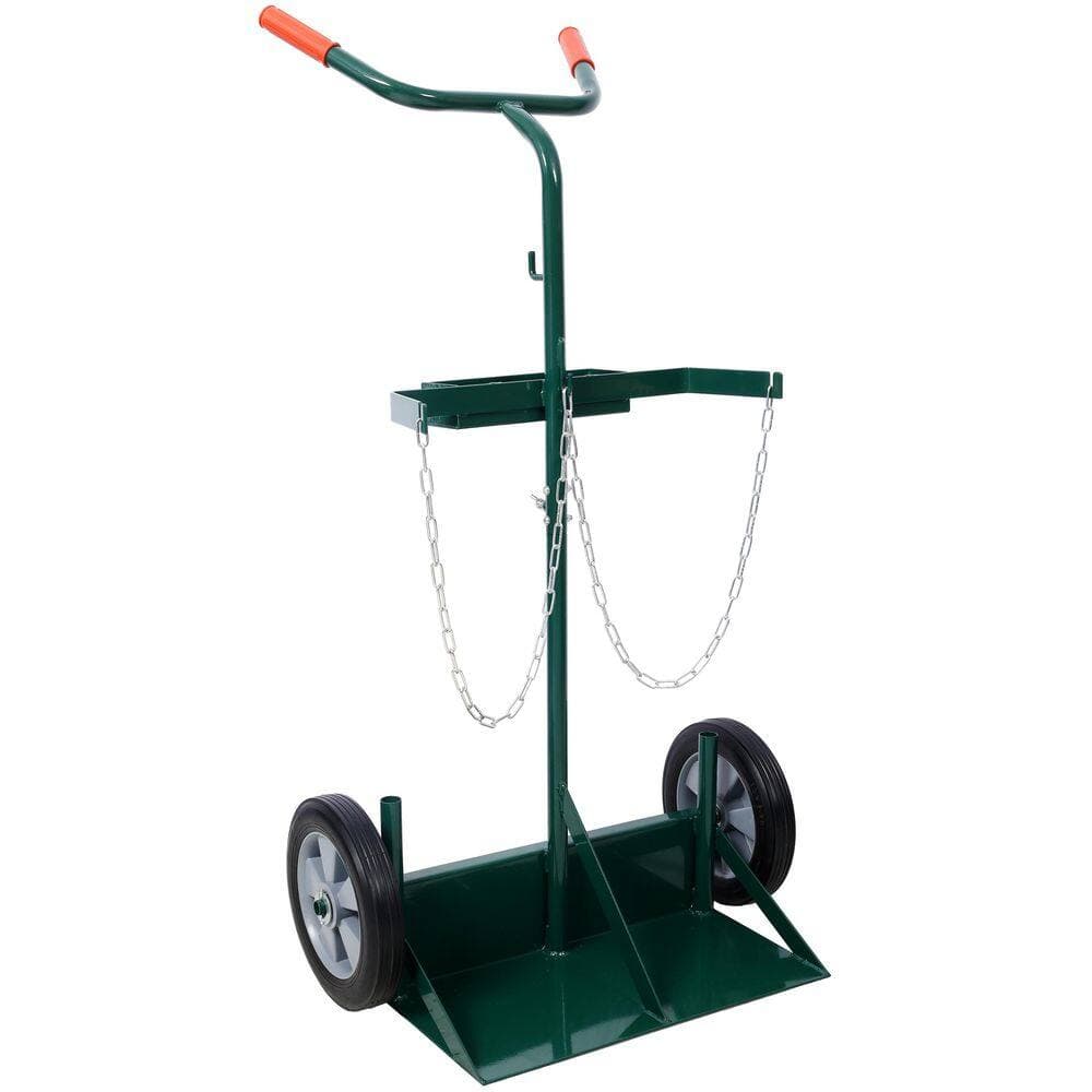 maocao hoom 440 lbs. Capacity Cylinder Cart, Large Dual Oxygen Tank Cart Dolly with 10 in. Solid Rubber Wheels (3)