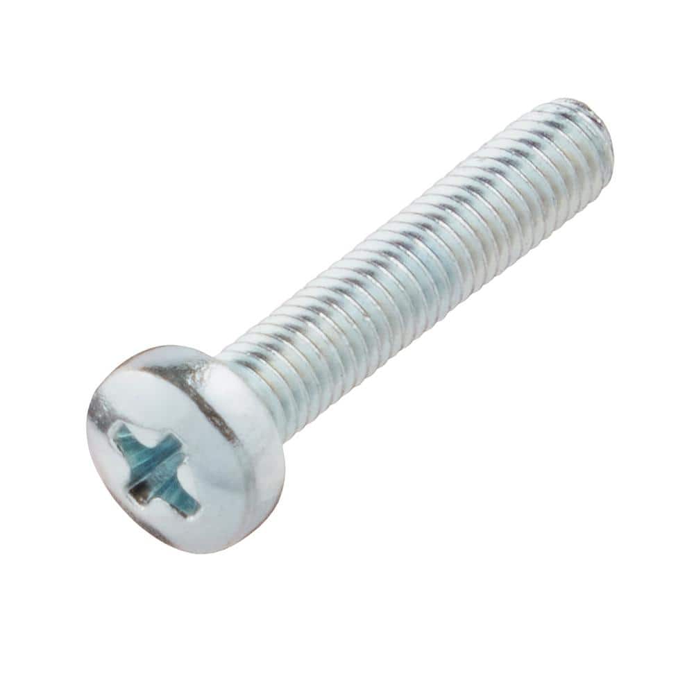 Everbilt M3-0.5 x 16mm Zinc Pan Head Phillips Drive Machine Screw 4-Pieces (1)