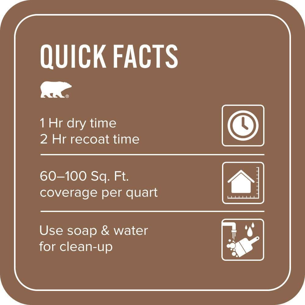 BEHR PREMIUM PLUS 1 qt. #MQ2-01 Burnished Brandy Flat EcoMix Plant-Based Interior Paint & Primer (3)