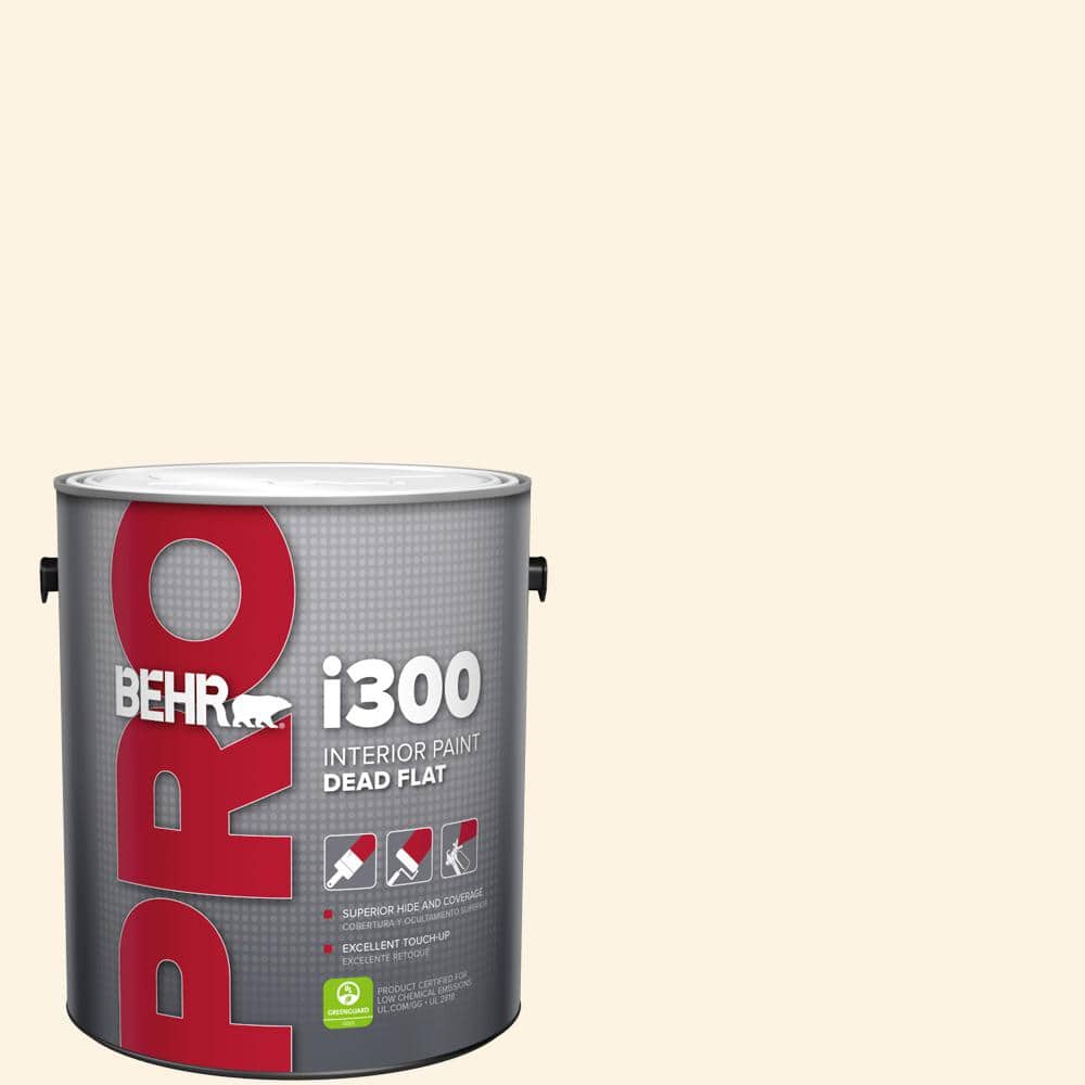 BEHR PRO 1 gal. #PWN-31 Candlelight Ivory Dead Flat Interior Paint
