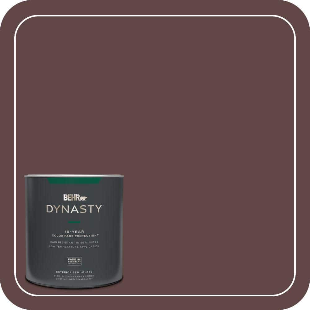 BEHR DYNASTY 1 qt. #S-G-700 Wild Raisin Semi-Gloss Exterior Stain-Blocking Paint & Primer