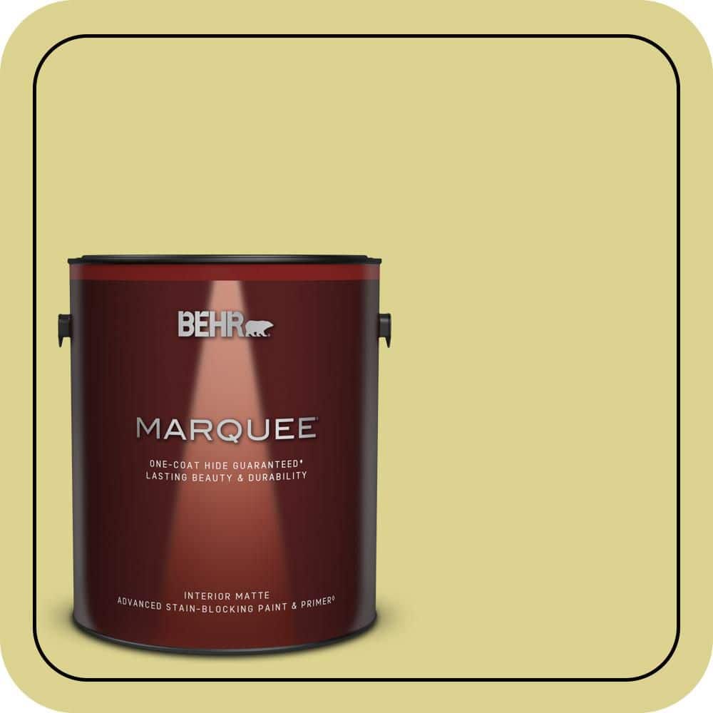 BEHR MARQUEE 1 gal. #T17-16 Thats My Lime Matte Interior Paint & Primer (1)