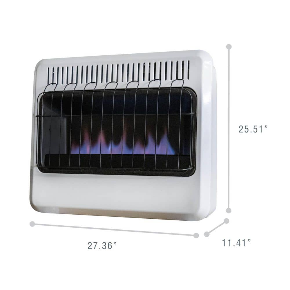 Mr. Heater 30,000 BTU Vent Free Blue Flame Natural Gas or Propane Dual Fuel Space Heater (3)