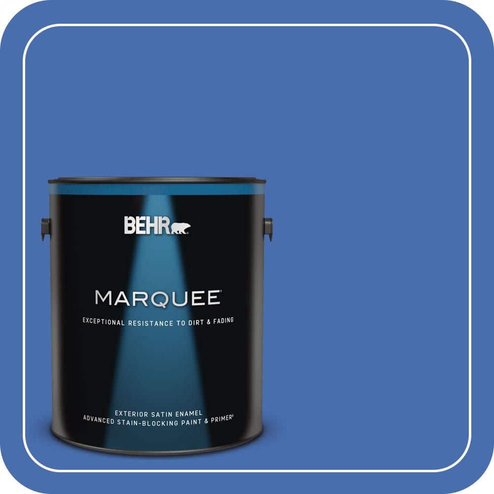 BEHR MARQUEE 1 gal. #PPU15-5 New Age Blue Satin Enamel Exterior Paint & Primer (1)