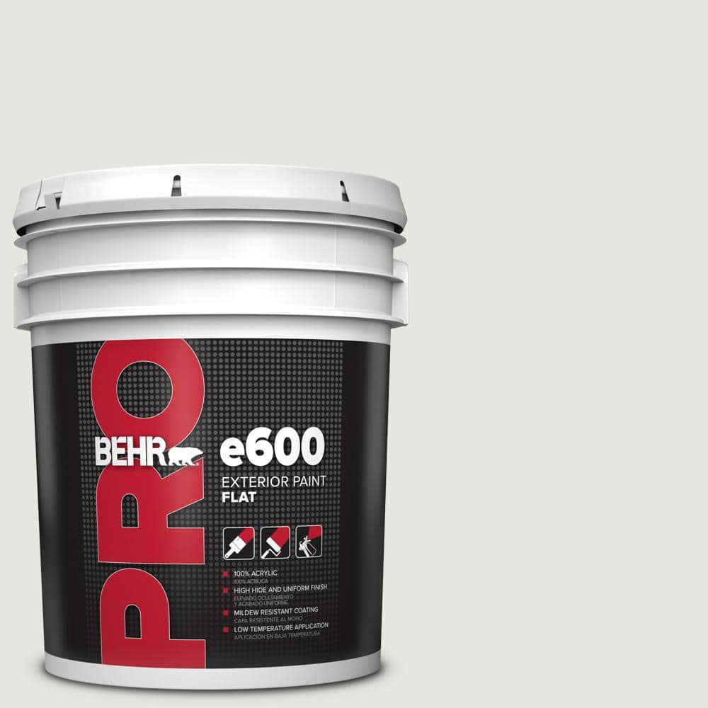 BEHR PRO 5 gal. #BXC-89 Maritime White Flat Exterior Paint