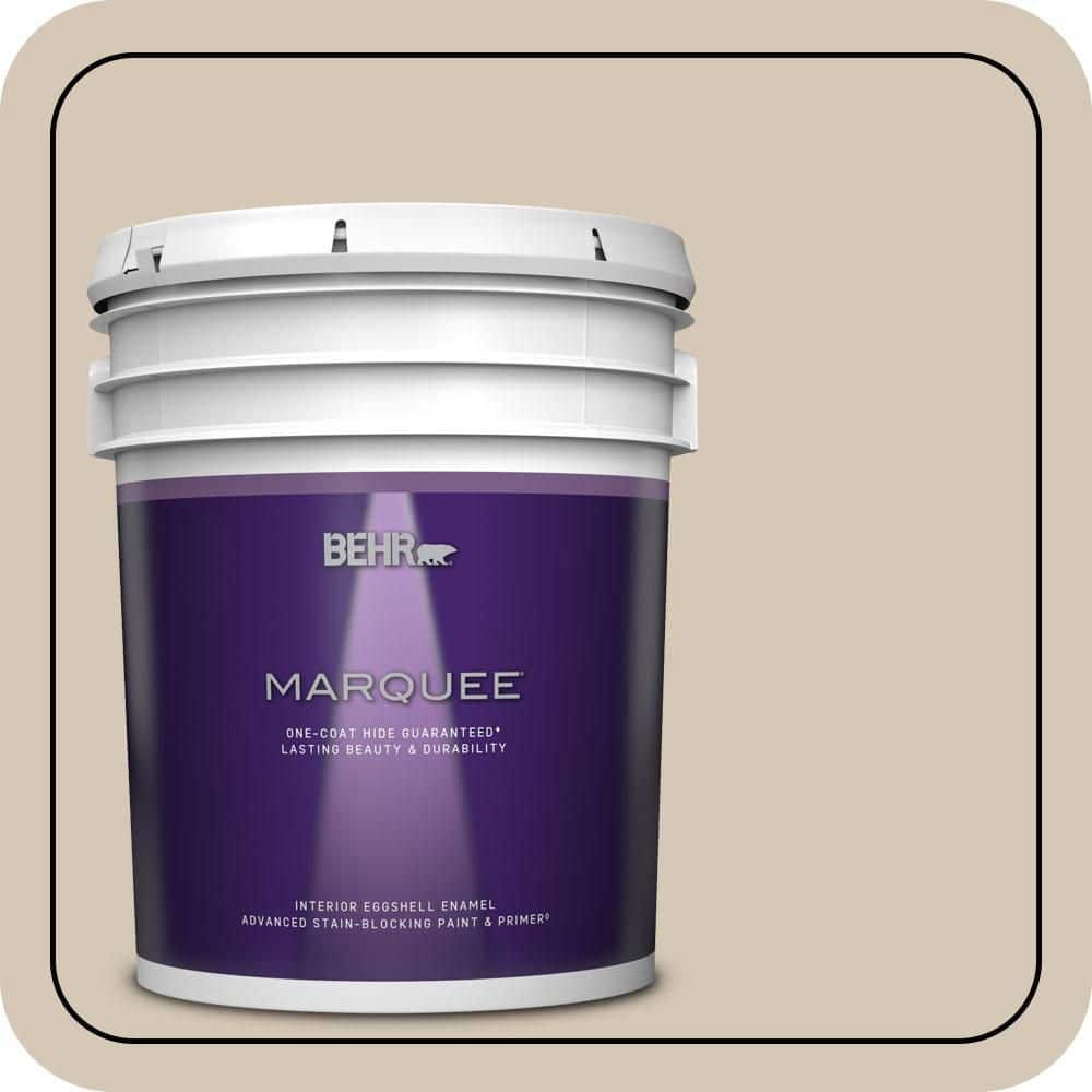 BEHR MARQUEE 5 gal. #MQ3-10 French Beige One-Coat Hide Eggshell Enamel Interior Paint & Primer
