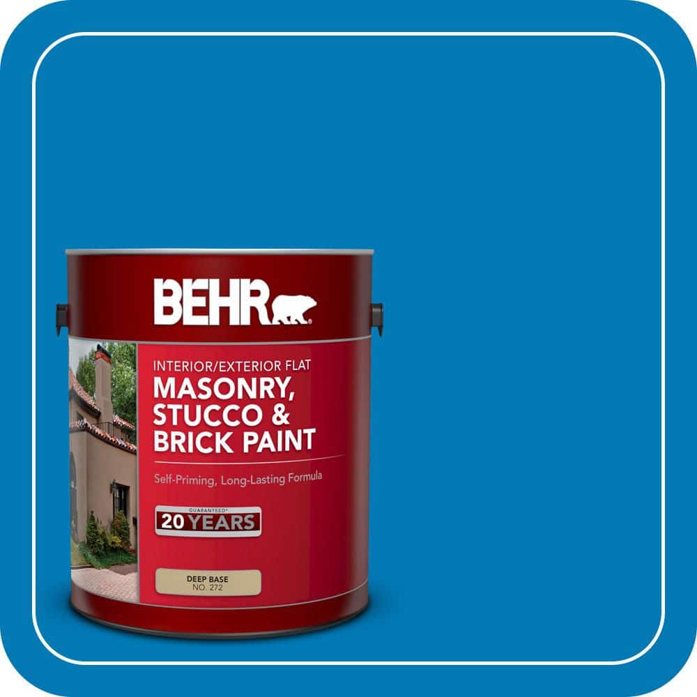 BEHR 1 gal. #P500-6 Deep River Flat Interior/Exterior Masonry, Stucco and Brick Paint (1)