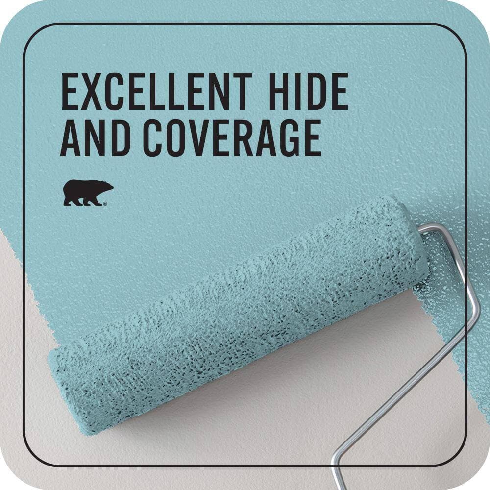 BEHR PREMIUM PLUS #520E-3 Velvet Morning Enamel EcoMix Plant-Based & Primer (2)