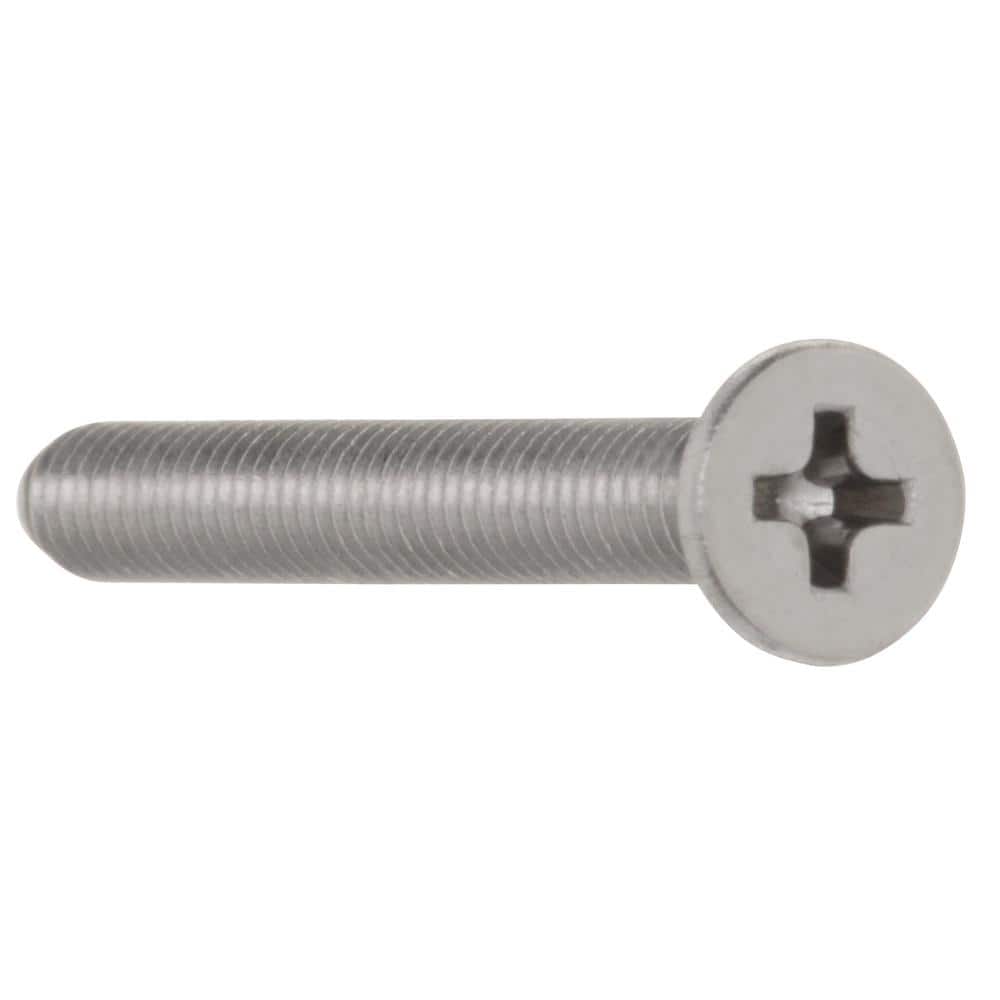 Everbilt #8-32 x 1-1/2 in. Phillips Flat Head Stainless Steel Machine Screw (50-Pack) (4)