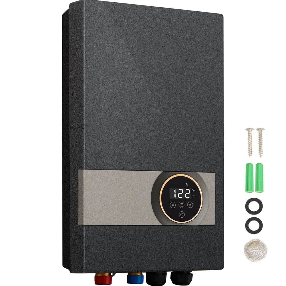 SKYSHALO Instant Water Heater, 18kw Electric Tankless Water Boiler, Digital Temperature Display, 24 H Water Supply, ETL Listed
