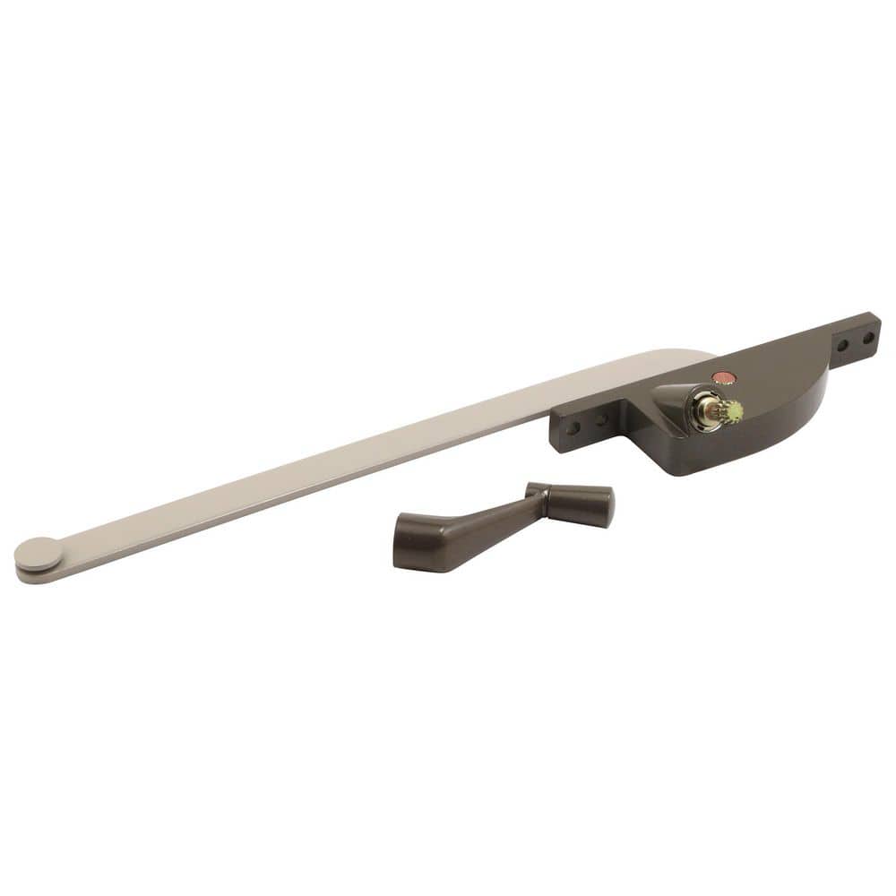 Prime-Line Steel Casement Window Operator, 9 in. Arm, Teardrop Housing, Bronze, Right Hand (1)