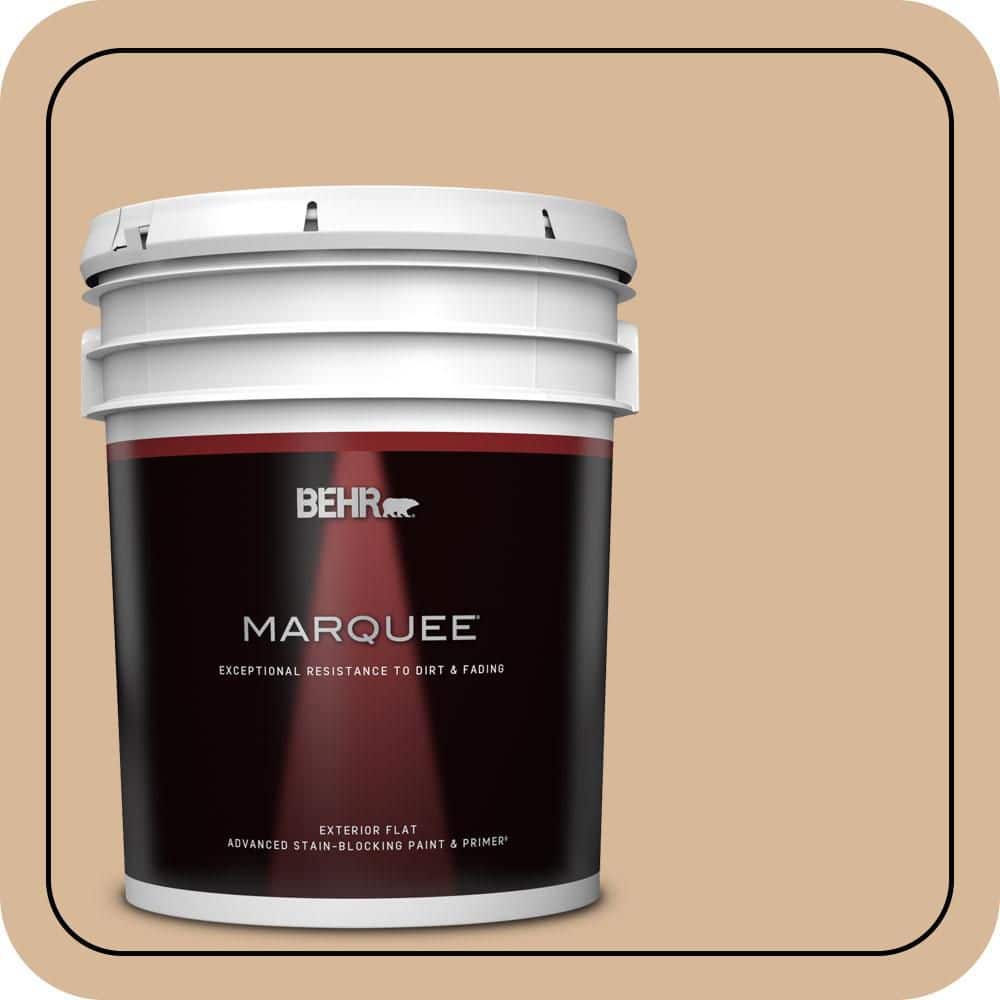 BEHR MARQUEE 5 gal. #S260-3 Dusty Gold Flat Exterior Paint & Primer (1)