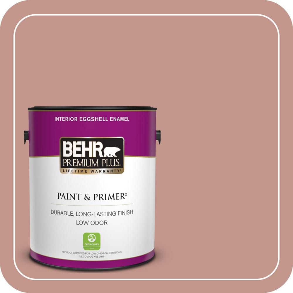 BEHR PREMIUM PLUS 1 gal. #MQ1-18 Pressed Blossoms Eggshell Enamel Low Odor Interior Paint & Primer
